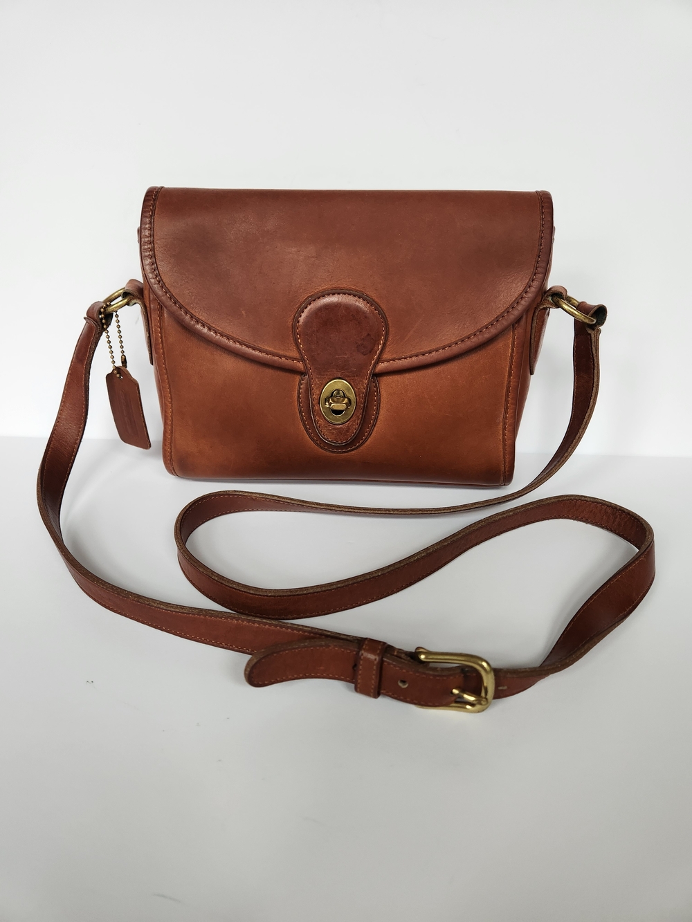 Coach Chrystie Pre1990s Glovetanned Leather Crossbody Bag